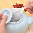 10 Pcs 8x10cm Large Cotton Muslin Drawstring Reusable Bags for Soap Herbs Tea LJ
