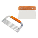 2x Wavy Straight Cutter Soap Mold Loaf Cutter Cake Candles Potato Cutting Tools