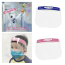 2 Colors Kids Full Face Shield Protective Clear Face Cover Sponge Visor Hat