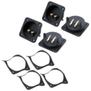 4pcs Speaker Box Terminal Square Screw Cup Connector Subwoofer Enclosure Wi