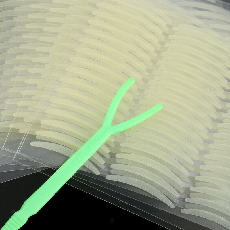 240 Pairs Self-Adhesive Double Eyelid Tape Makeup Eye Stickers w/ Fork Beauty