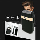 USB Electric Razor Beard Reciprocating Precision Grooming Trimmer for Men Black