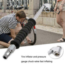 Car Motorcycle Digital Tire Inflator Pressure Gauge Chuck Valve Quick Inflating