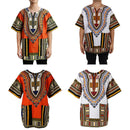 2 Pieces Unisex Short Sleeve Dashiki African Hippie