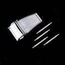 18mm Stainless Steel Push Folding Deployment Clasp Buckle For Watch Band / Strap