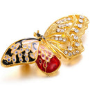 Enamel Butterfly Crystal Rhinestone Brooch Pin Gift Badge Buckl Collar Jewelry3C