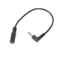 3.5mm 3pole Audio Stereo Male To Female 90Degree Right Angled Extension Cable TO