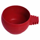 Bird Parrot Pet Cage Aviary Plastic Round Food Feeding Cup Supplies -AU Sale