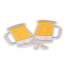 diy embroidery beer badge iron on patch for clothes stickers fabric LJ