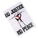 No Justice No Peace No Racist Police Slogan Black Lives Matter PosterSEAU