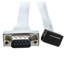DB9 RS232 to 10 pin Ribbon Cable Connector Adapter Z9M1