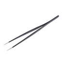 Straight steel tweezer for eyelashes Eyelash Extension