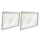 2PCS Pigeon Entrance & Exit Bird Cage Iron Door Curtain Bird Supplies 17''