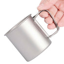 Titanium Folding Water Mugs Drinkware Outdoor Camping Cups No Lid Ultraligh