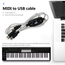 USB Interface to MIDI Converter Music Keyboard Piano Cord Cable Adapter