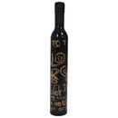 Portable Creative Fashion Three Folding Wine Bottle Sun-rain Umbrella(Black X5P5