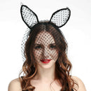 Fashion Sexy Women Small Dot Hair Accessories Lace Cat Ear Hair Band Headba