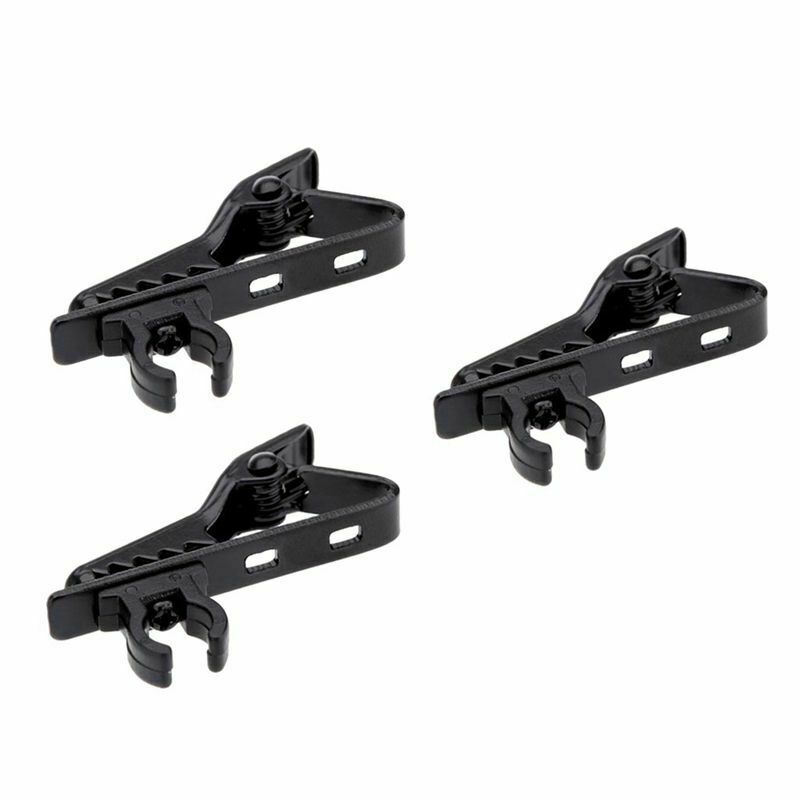 3pcs Microphone Lapel Tie Clip for Lapel Lavalier Mic