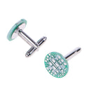 New Stainless Steel Printed Circuit Board Men's Cufflinks Party Shirt Cuff Links