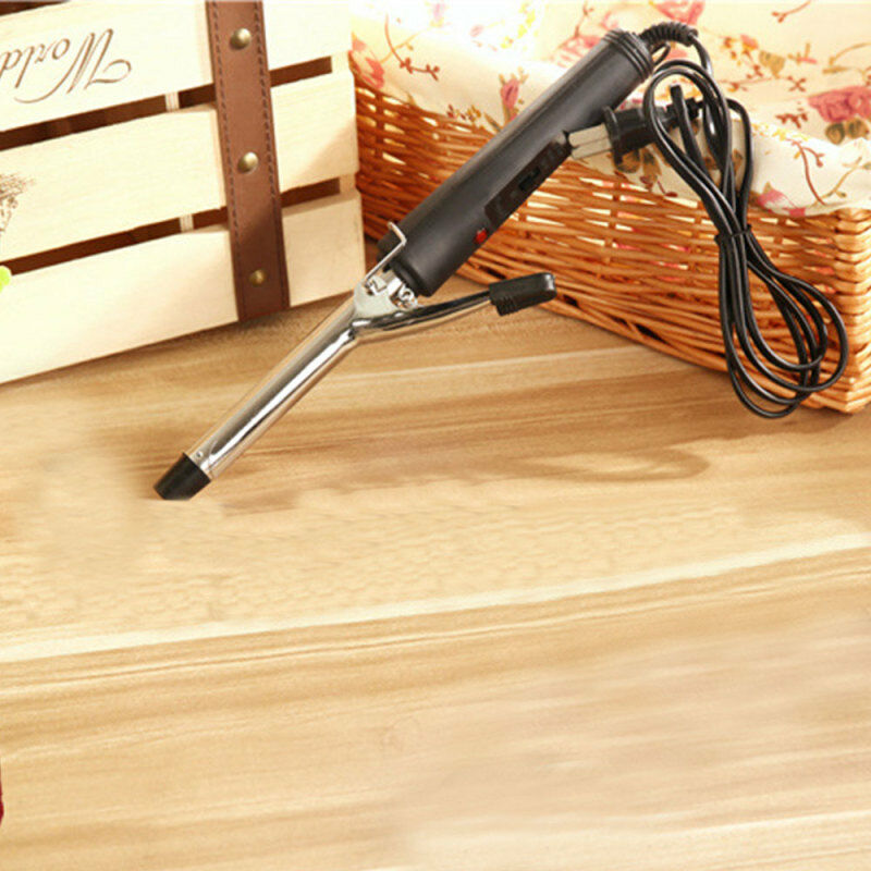 Women Lady Stainless Steel Hair Curler Iron Curling Manual Electric Wave Curler