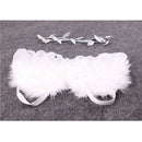 Newborn Baby White Angel Wings Headband Costume Photo Photography Props FT