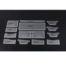 13pcs Leather Sewing Tool Clear Acrylic Wallet Purse Stencil Template Crafts