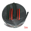 Car Rear Windshield Window Trim Edge Moulding Rubber Weatherstrip Seal Strip 5M
