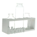 3 Bottle Glass Test Tube Flower Pot Holder Bottle Hydroponic Vase Terrarium