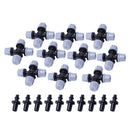 4X(Greenhouse Humidifier Plant Misting Cross Atomizing Nozzle Sprinkler TeeU5E5)