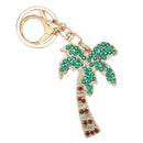 Coconut Tree Keychain Pendant DIY Point Diamond Keychain Decorative Quality *1