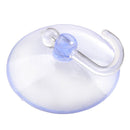 3 Pcs Bathroom Kitchen Clear Plastic Suction Cup Wall Hooks Hangers