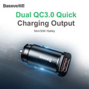 Baseus 30W Dual Usb Quick Charge Qc 3.0 Car Charger For Mobile Phone Charge X3J9