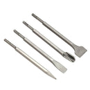 4PCS SDS Plus Chisel Set Flat Groove Bit Hammer Drill L3H3