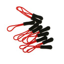 100Pcs/lot Zipper Pulls Zipper Pullers Replacement For Outdoor Bag Backpack Red