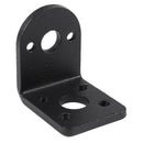 Black Metal L Shaped Mounting Bracket Holder for 25mm Gear Motor E4D6