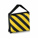 6 Pack Dual Handle Sandbag, Black/Yellow Saddlebag for Photography Studio V