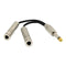 8" 1/4" Audio Jack Male to Dual 6.5mm Mono Female Audio Y Splitter Audio Cable