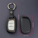 Durable Carbon Fiber Case Key Fob Cover Holder For Hyundai Tucson Elantra Sonata