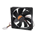 PC Brushless DC 4 Pin Connector 7 Blades 12V 12cm 120mm Cooling Fan O5H8