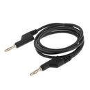 1M Dual Injection 4mm Banana Plug Connector Adapter Probe Cable Cord,Black
