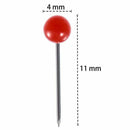 Map Tacks Push Pins Plastic Head with Steel Point, 4mm, 500 Pieces