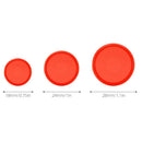 50 Packs Transparent Plastic Expander Discs Binding Clip Holder for Scrapbooking