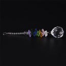 Hanging Glass Crystal Ball Prism Pendant Ornament Rainbow Wedding Gift ME