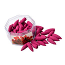 70Pcs Rose Incense Bullet Cone Zen Yoga Tea House Smoke Tower Backflow Cone
