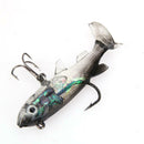 8g Simulation Lead Fishing Lure with Treble Hooks and A Single Hook