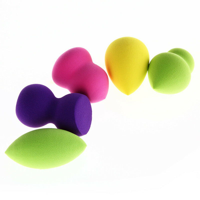 5pcs Makeup Foundation Blender Fluorescence Puff Powder Smooth   A