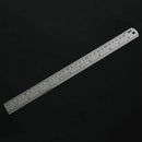 12 inch Double Sided Metal Steel Measuring Ruler Scale Office Supply U5X3