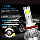Waterproof H8 H9 H11 LED Headlight Bulbs Conversion Kit 6000K High Low Beam Lamp