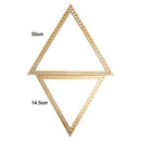 2Pcs Hand-Knitted Machine Diy Handmade Knitting Wall Hangings Triple-corner