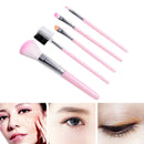 5Pcs Women Makeup Brush Eye Shadows Lipsticks Cosmetic Brushes Tools Set Kits Gw